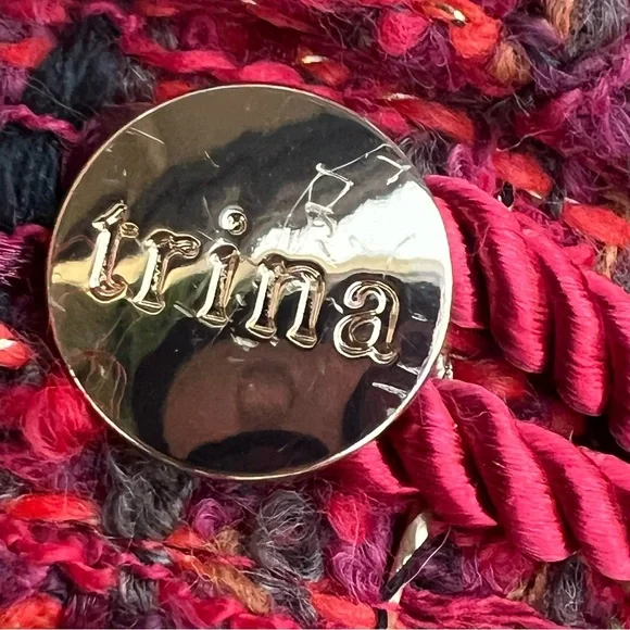 TRINA TURK Pink tweed newsboy hat - Picture 5 of 7